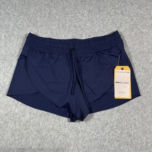 Athleta Active Running Shorts Women's Size Small Navy Blue Drawstring New
